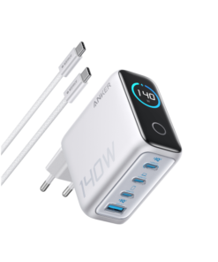 Chargeur Anker (140 W, 4 ports, PD 3.1) avec câble USB-C A2697