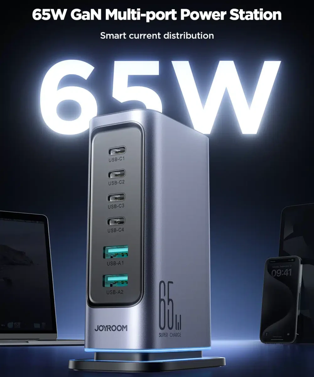 Joyroom station de charge 65w tcm02