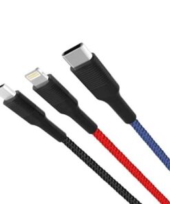 Alternative view of Cable 3IN1USB to Typec/Lightning/luna  XO NB54