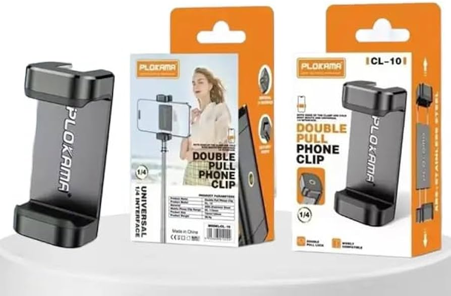 Support Téléphone Universel pour Trépied, Selfie Stick & Ring Light