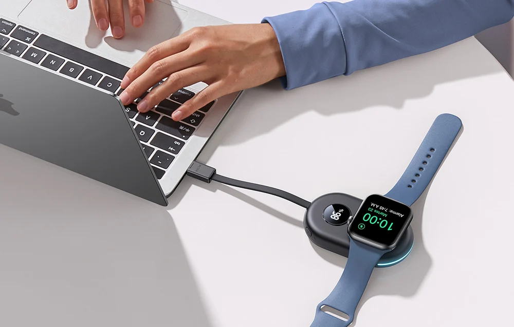 Alternative view of Joyroom portable wireless watch charger w09