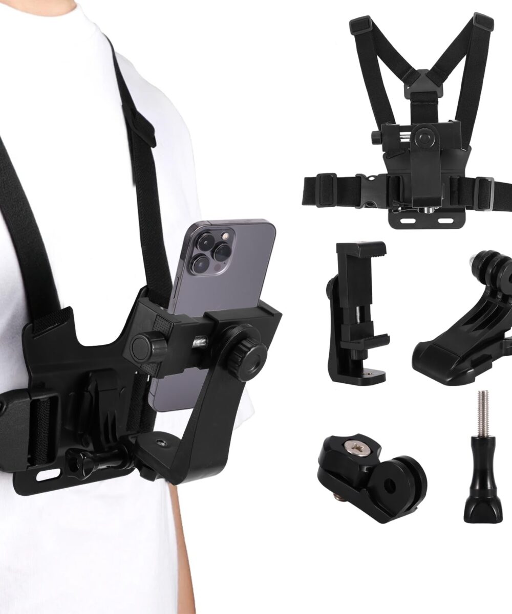 neck pov phone holder gilet