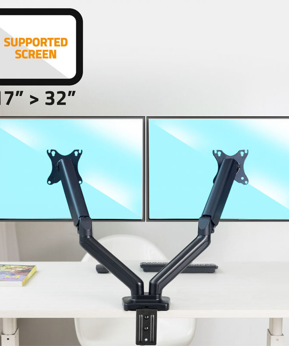 Alternative view of support moniteur Double avec rgb vortex vrx63-c024gl 17"-32" 2-9kg