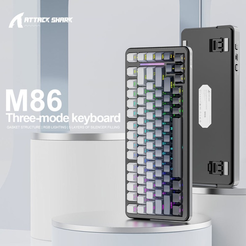 Clavier ATTACK SHARK M86 Tri-Mode