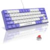Clavier mechanic ajazz ak680 purpleyhite