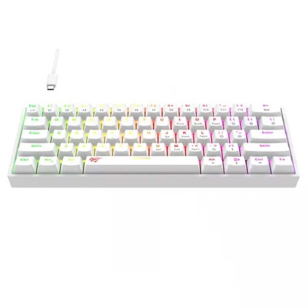 Alternative view of Clavier HAVIT mécanique lumineux KB903L Red Switch