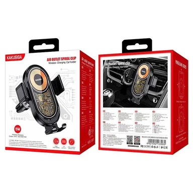 Alternative view of support telephone pour voiture chargeur 15w sans fil  KAKUSIGA KSC-1061