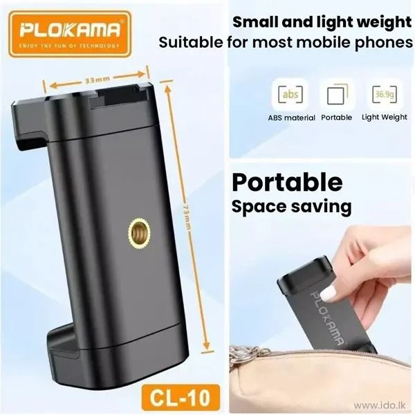 Alternative view of Support Téléphone Universel pour Trépied, Selfie Stick & Ring Light