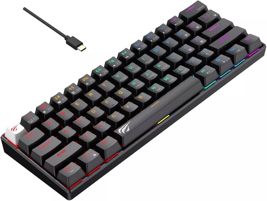 Alternative view of Clavier HAVIT RGB KB903L Black