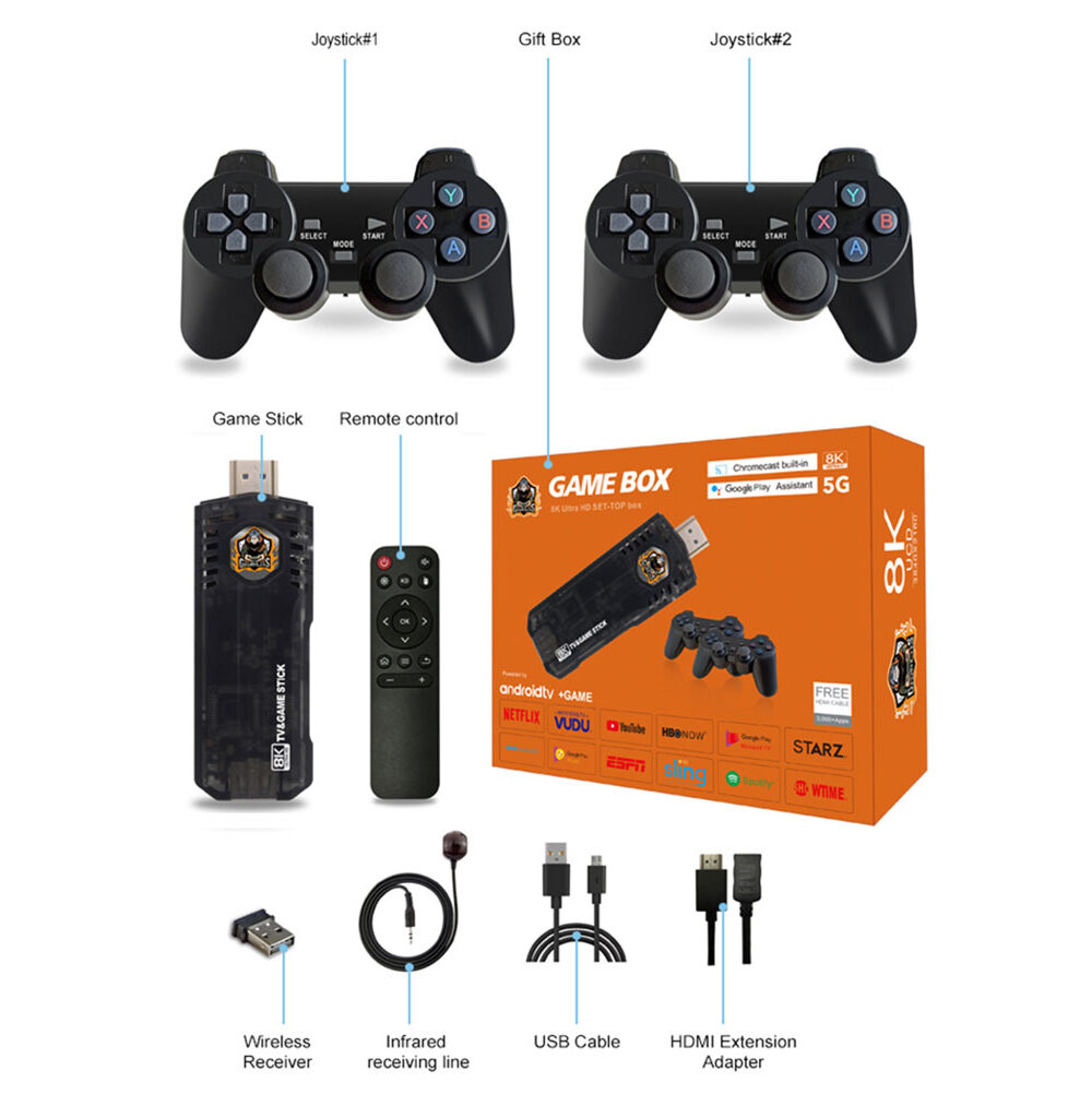 Alternative view of Game Box 8K Ultra HD Set-top box+ Android