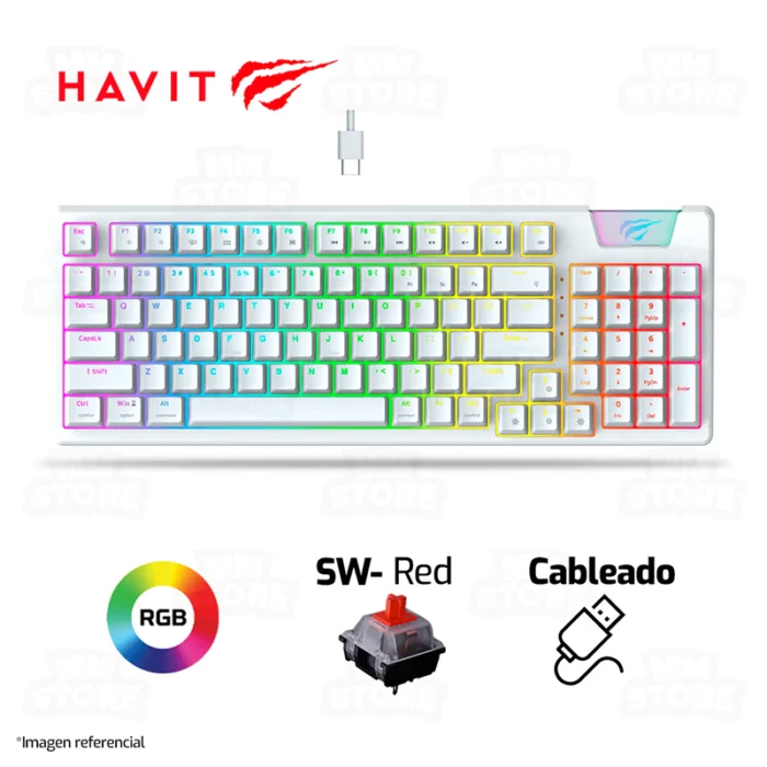 Clavier HAVIT mécanique lumineux KB885L