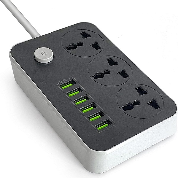 Multiprise Siyoteam 3 prises + 6 USB