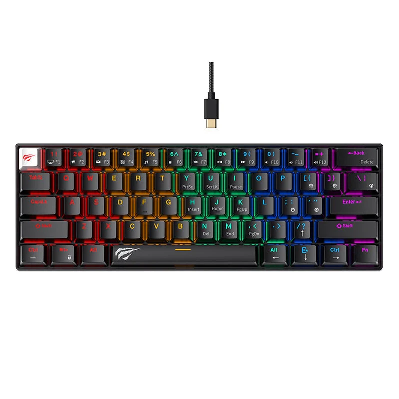 Clavier HAVIT RGB KB903L Black