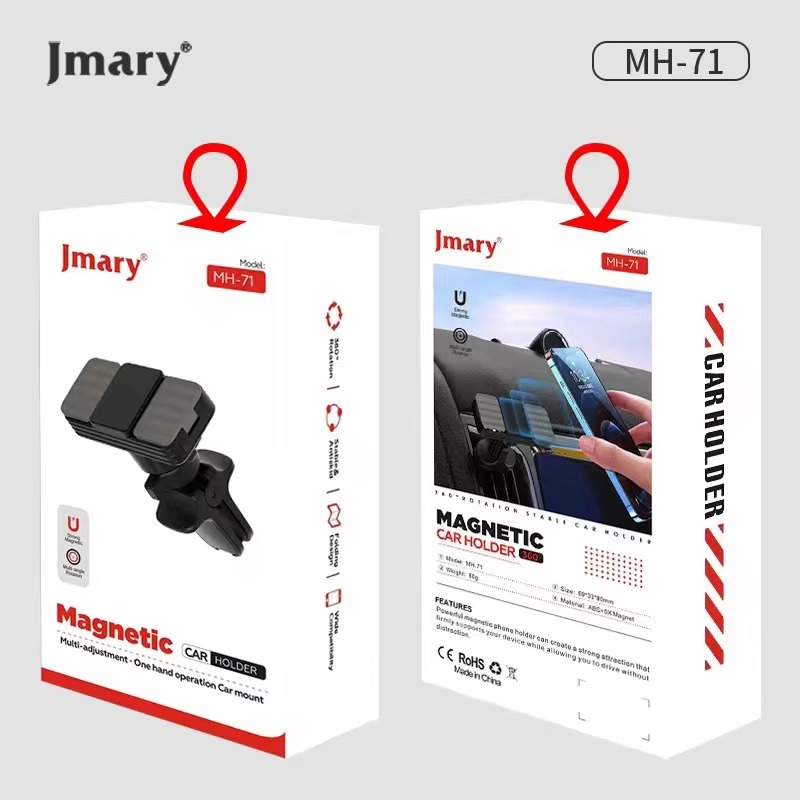 Alternative view of Support Telephone magnétique voiture Jmary MH71
