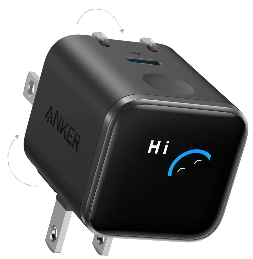 prise Anker 45w afficheur A121D