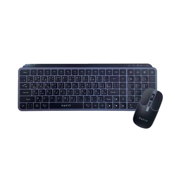 CLAVIER + SOURIS HAVIT KB 836WB SANS FIL 2.4 GHZ RECHARGABLE