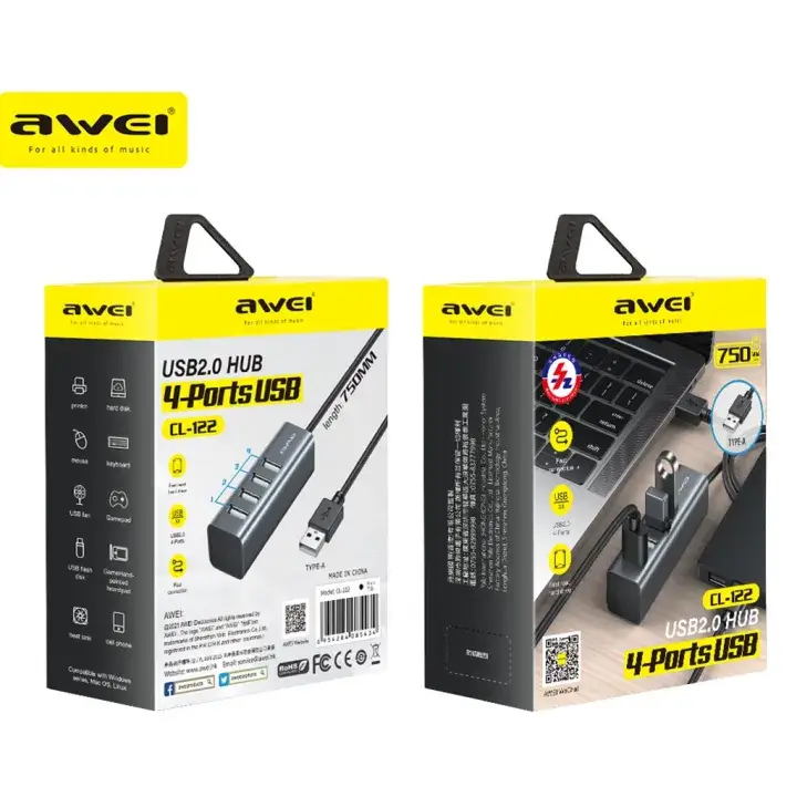 Alternative view of Hub Awei usb cl122