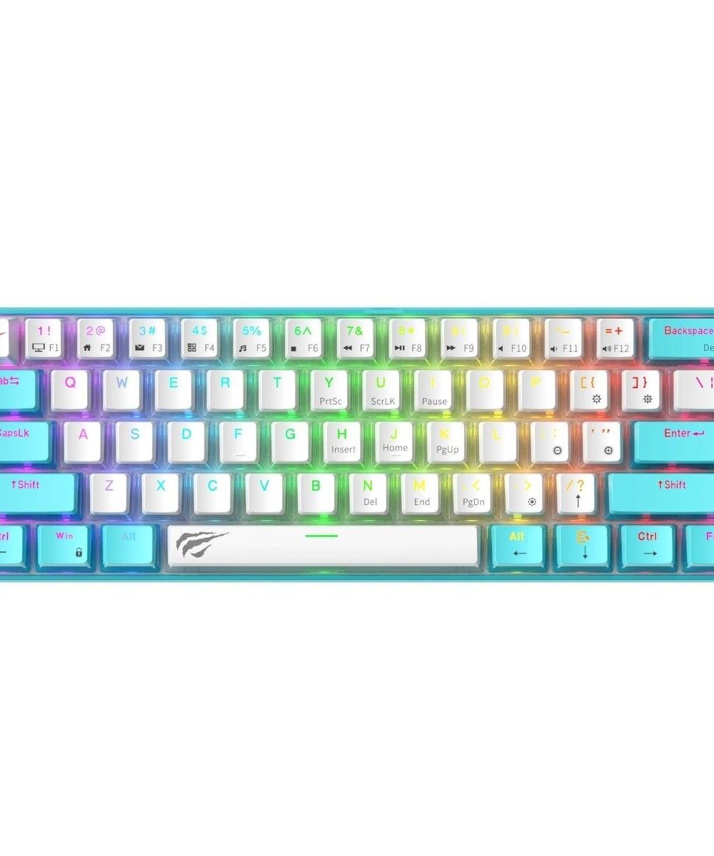Clavier HAVIT RGB KB903L Bleu (red switch)