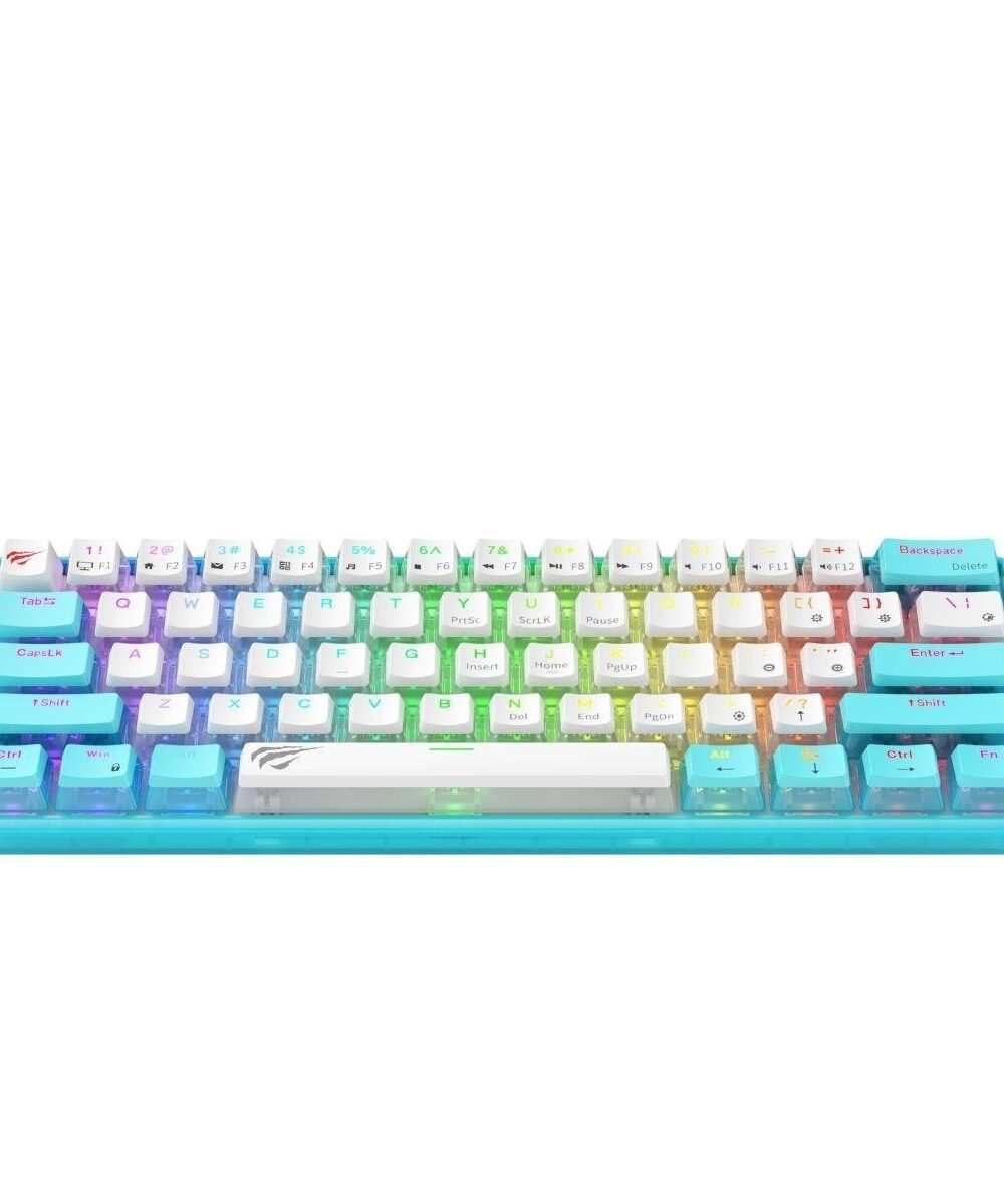 Alternative view of Clavier HAVIT RGB KB903L Bleu (red switch)