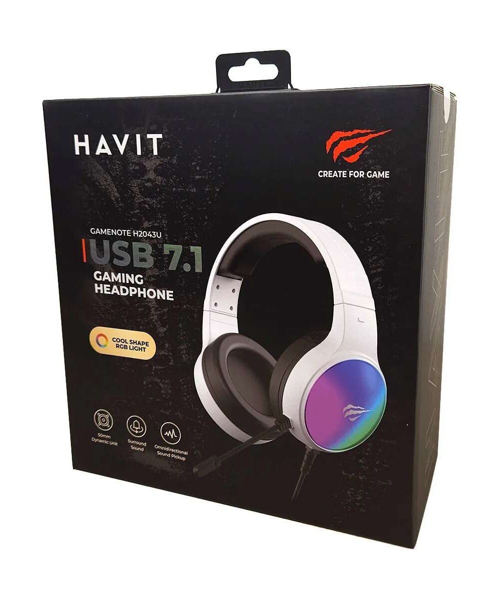 Alternative view of Casque gamer HAVIT H2043U USB 7.1 + RGB