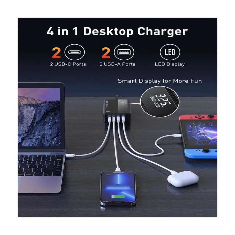 Alternative view of Chargeur LDINO A4809Q 100W avec afficheur