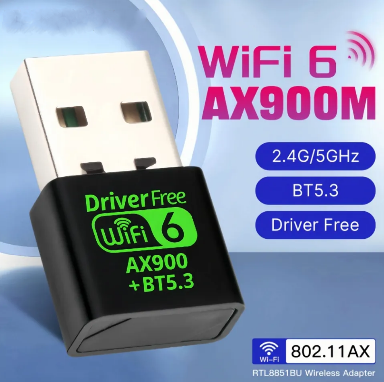 Clé WiFi AX900 + BT 5.3 Nano