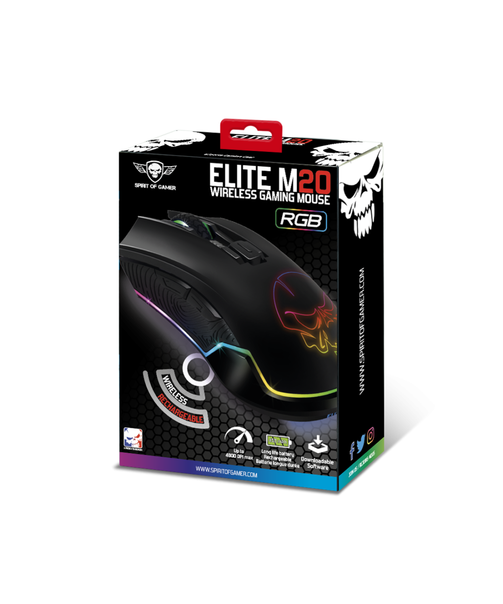 Alternative view of souris spirit of gamer elite m20 RGB 4000dpi