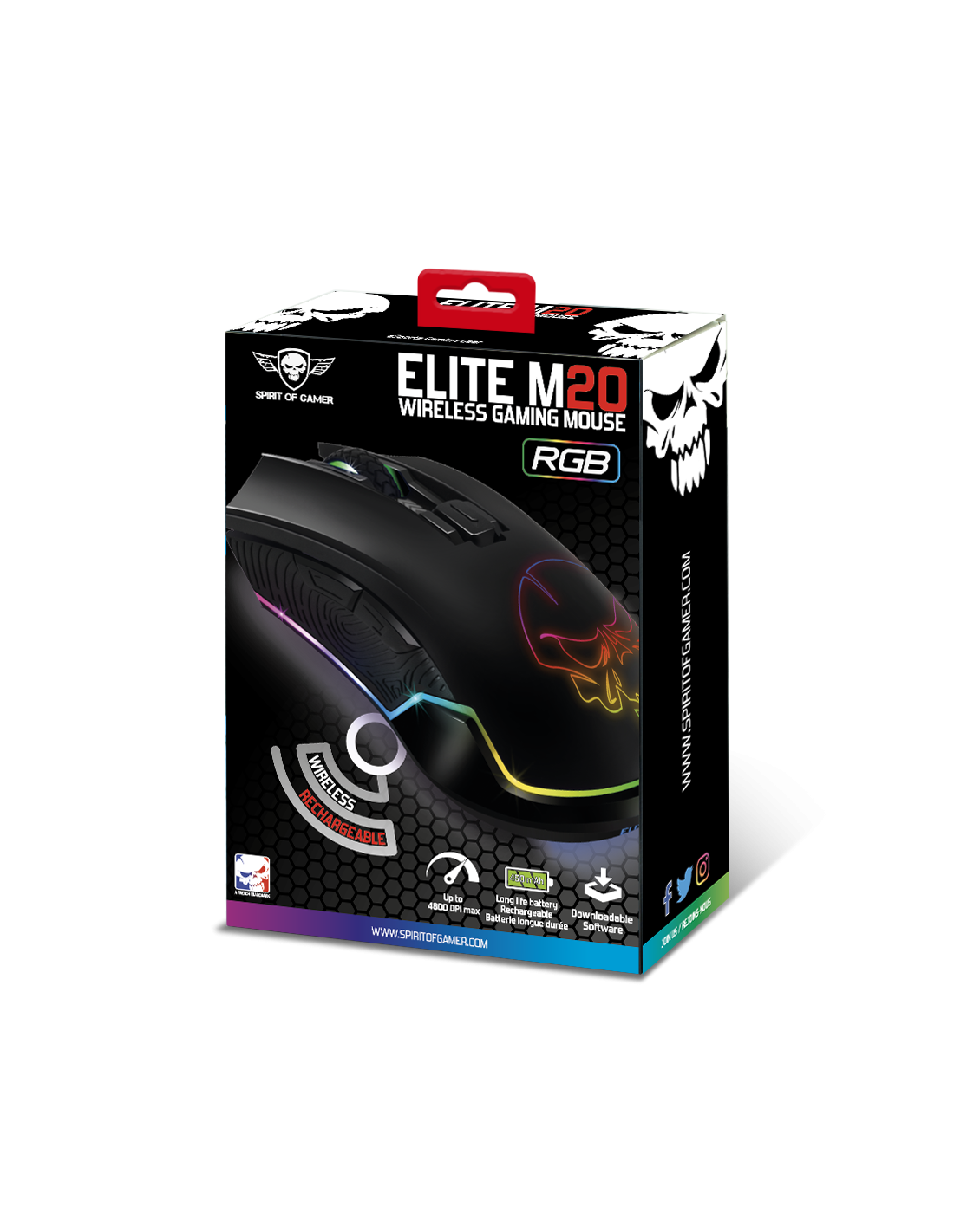 souris spirit of gamer elite m20 RGB 4000dpi – Image 2