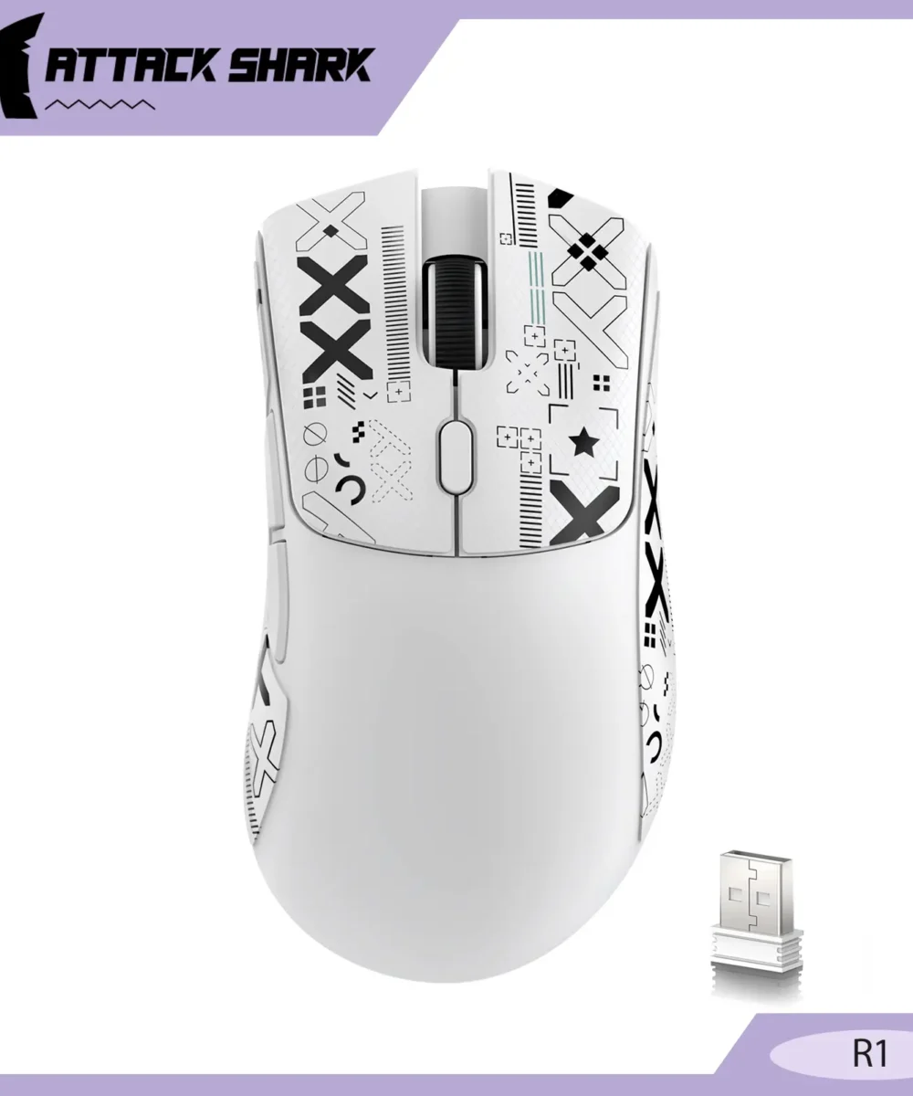 souris attack shark R1 Tri-mode (2.4G/Wired/BT5.2)