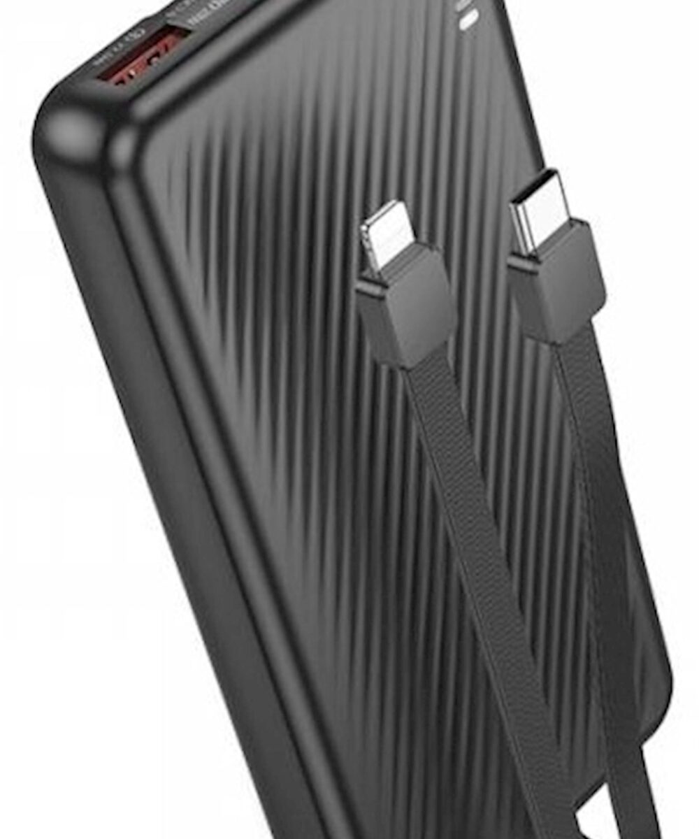 Alternative view of Power bank 10000mah avec cable Typec et lightning Borophone J57