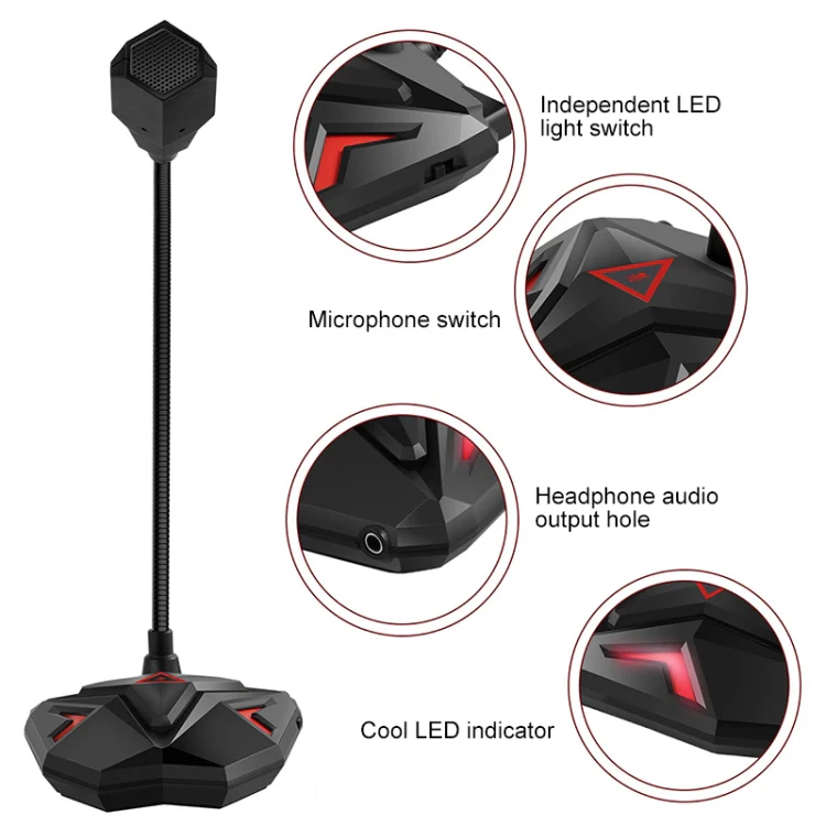 Alternative view of Microphone Gaming G55 USB
