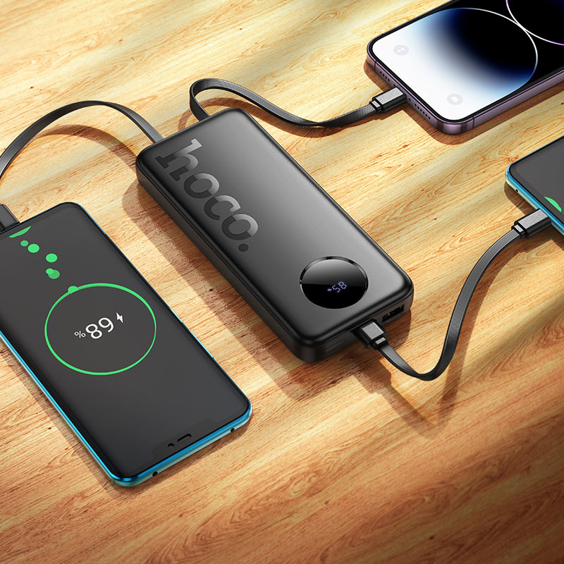 Alternative view of Power bank Hoco 10000mah avec Cable Typec Et Lightning J132